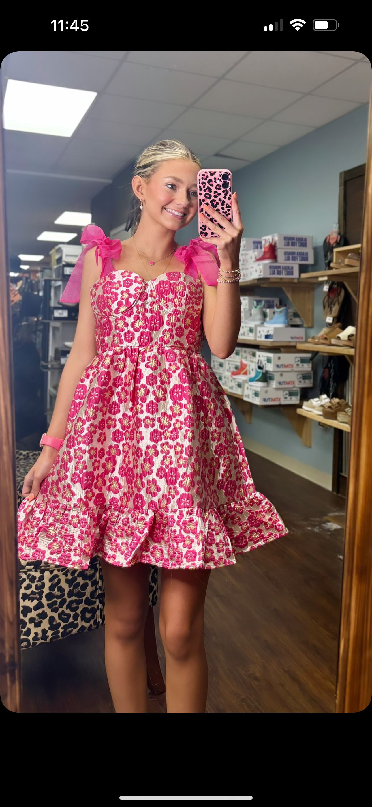 Beautiful Floral Print Dress