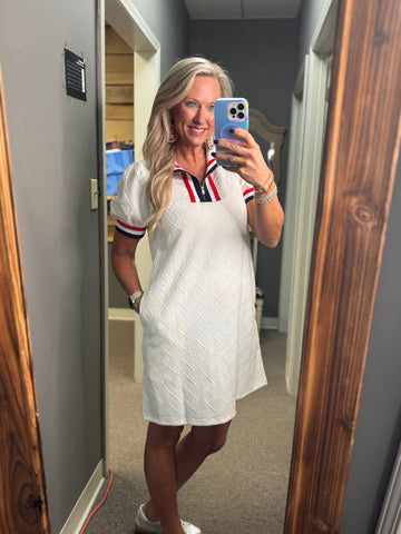 Game Day Textured Dress