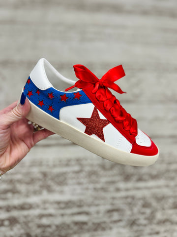 Candace - Stellar Sequin Leather Sneakers