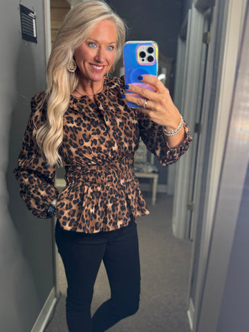 The Fierce Leopard Top