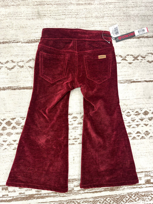 Girl's Red Corduroy Flare Pants