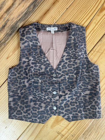 Leopard Print Vest