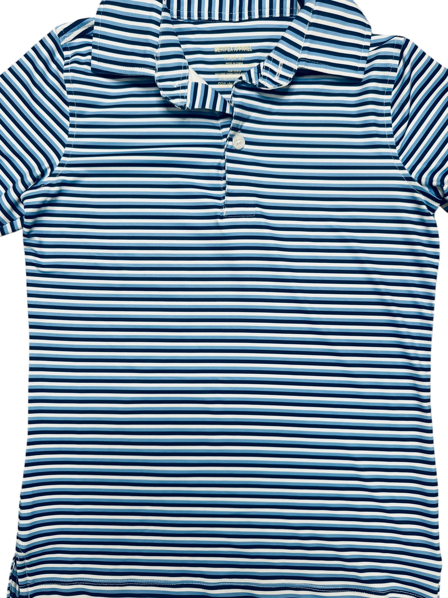 Boy's Striped Performance Polo