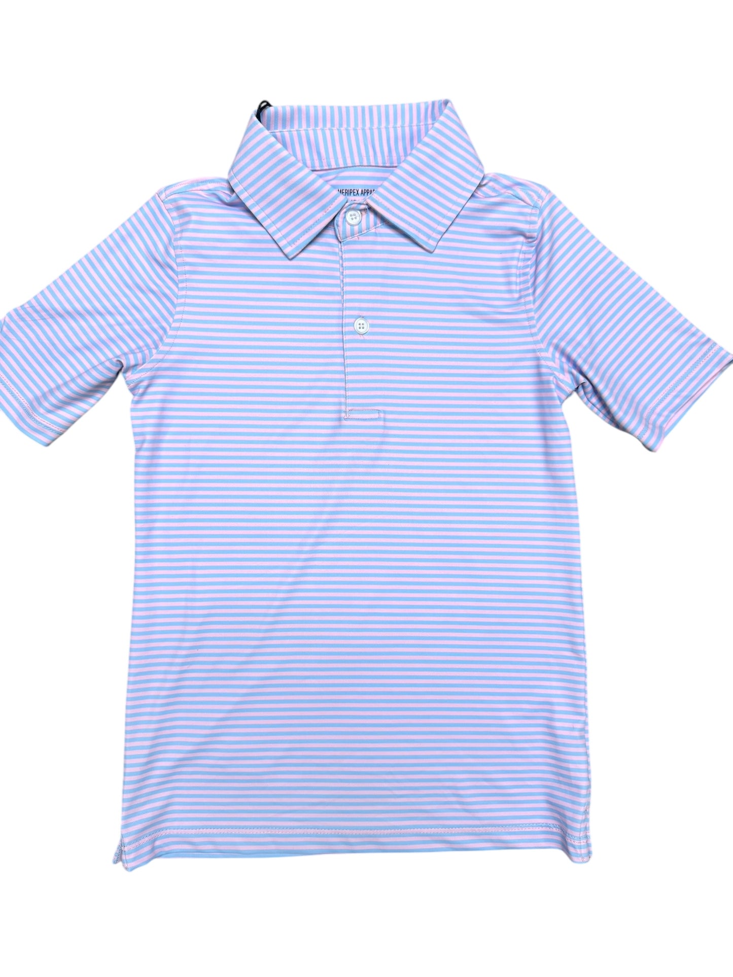 Boy's Striped Performance Polo