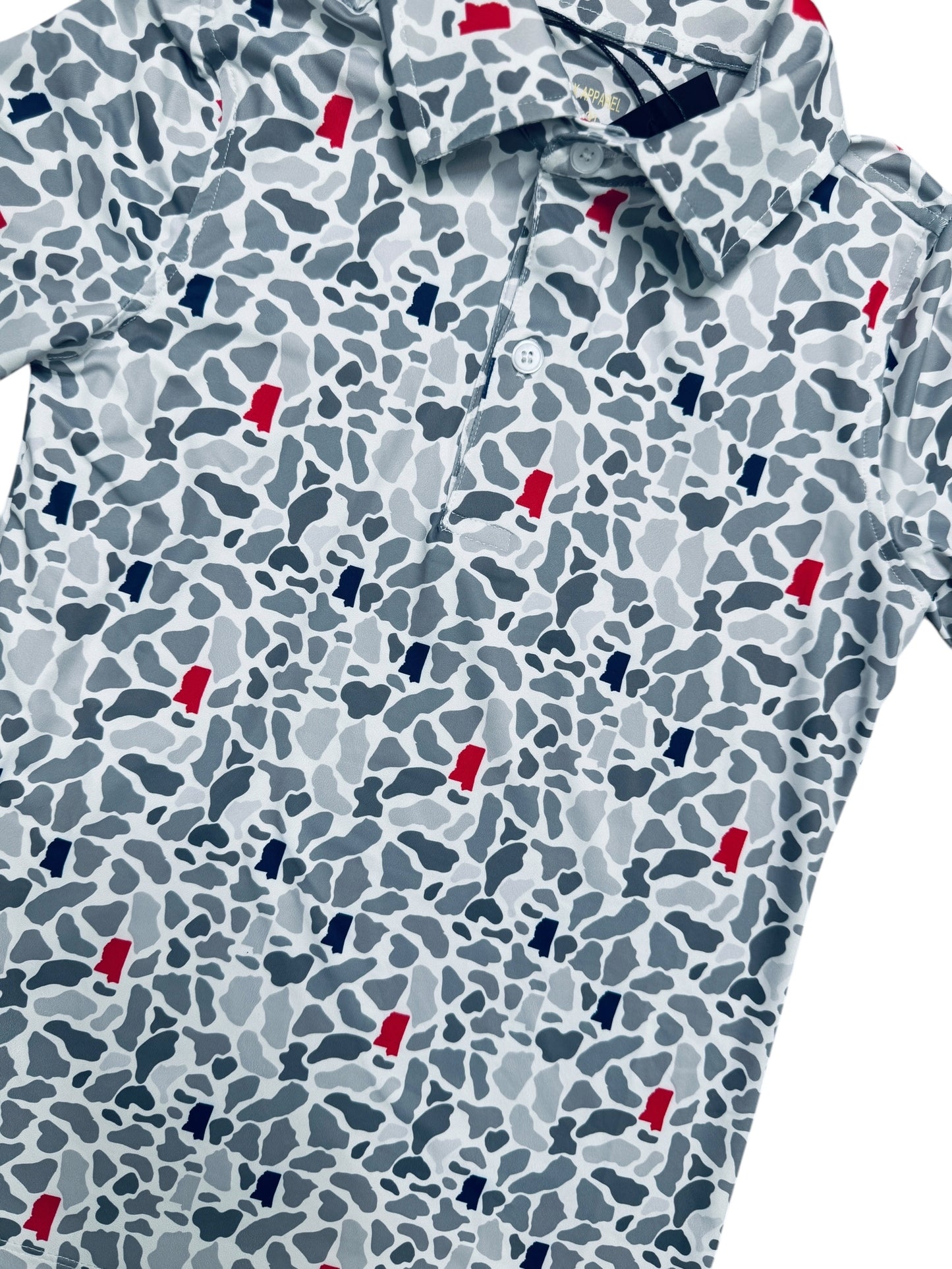 Boy's Ole Miss Performance Polo