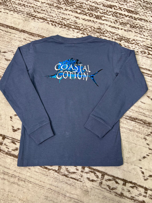 Youth Coastal Cotton Marlin L/S T-Shirt