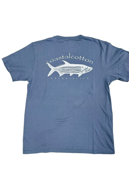 Coastal Cotton Slate Blue Tarpon T-Shirt