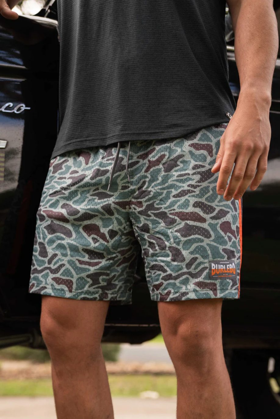 Athletic Short - Retro Duck Camo - Grey Liner – BURLEBO