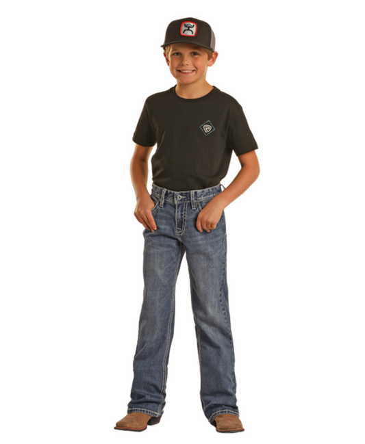 Boy's HOOEY ROPE STITCH BOOTCUT Jeans
