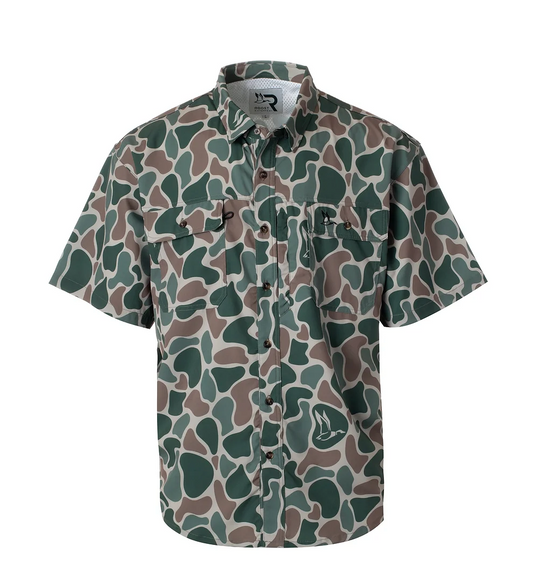 Roost Camo Button Down