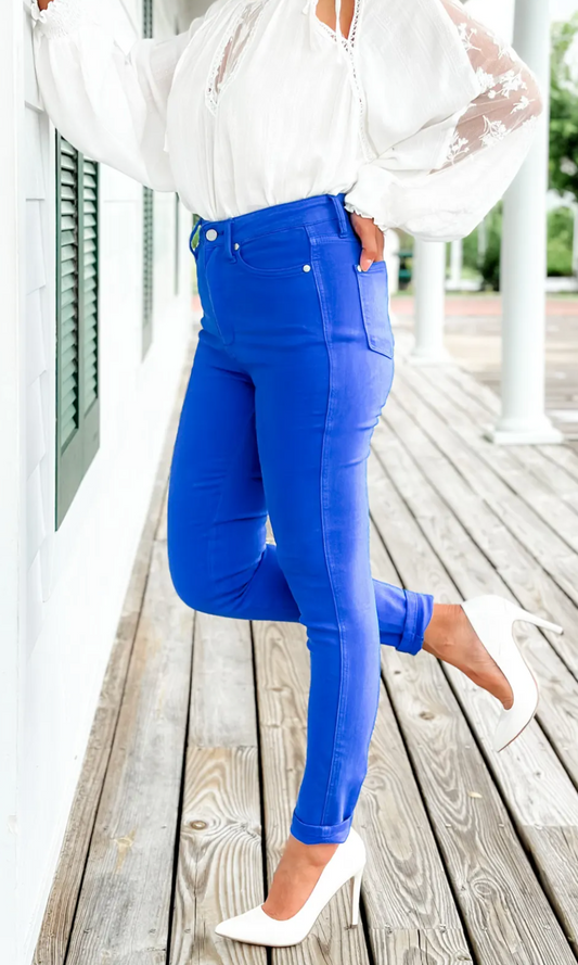Judy Blue Let Your Colors Shine High-Rise Tummy Control Skinny Denim