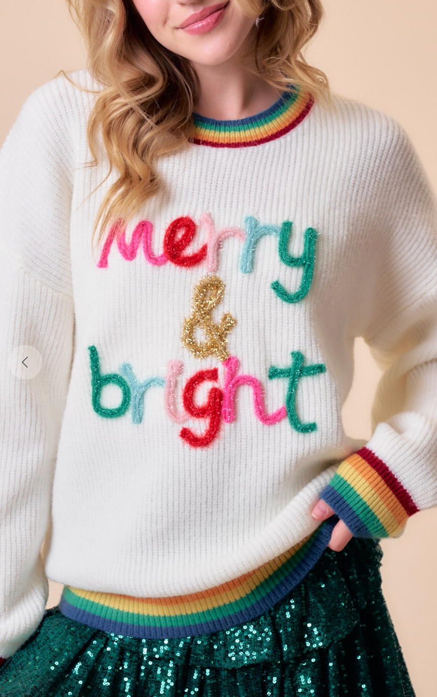 Sparkle "Merry & Bright" Sweater