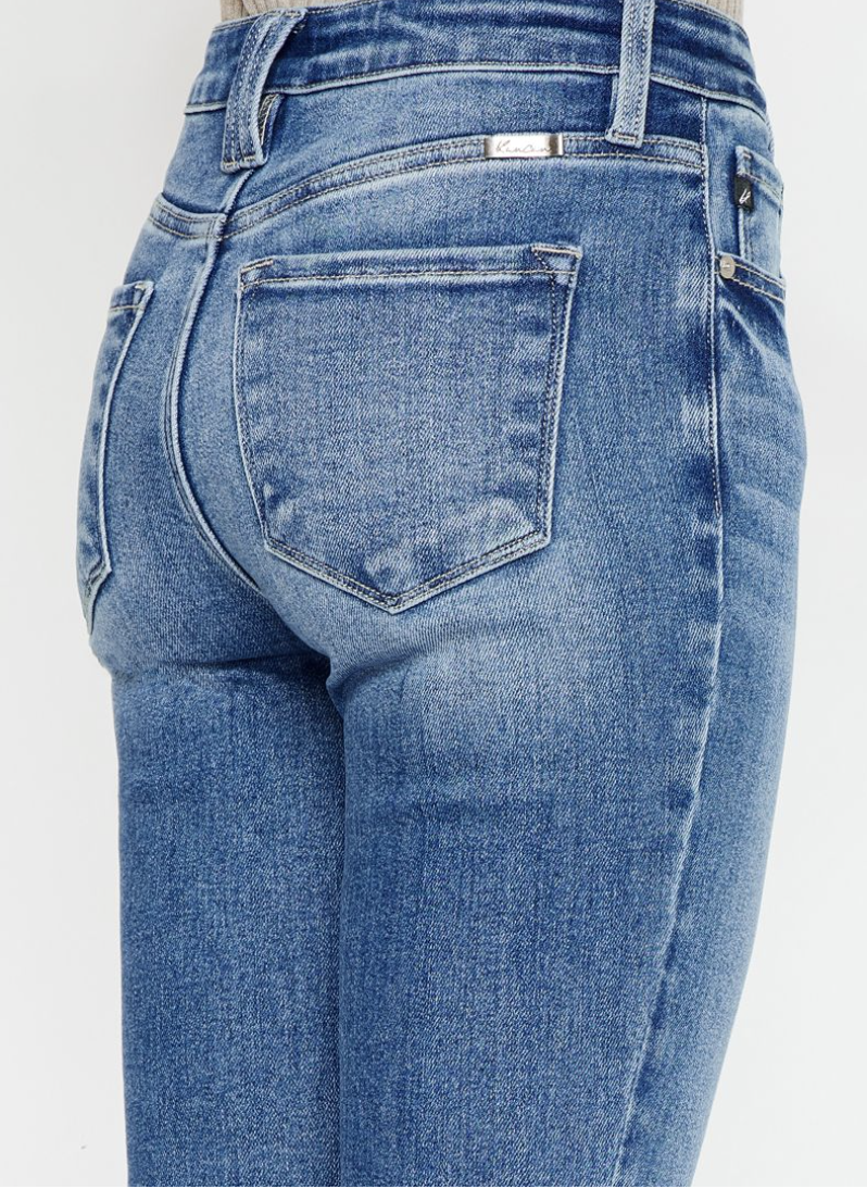 KanCan High Rise Crop Bootcut Jeans