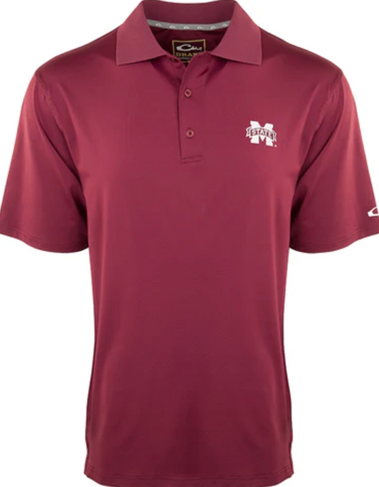 Drake Mississippi State Performance Stretch Polo