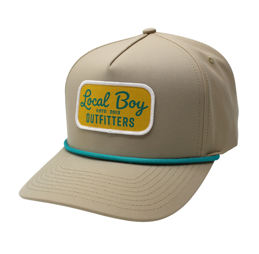 Local Boy Retro Patch Rope Hat