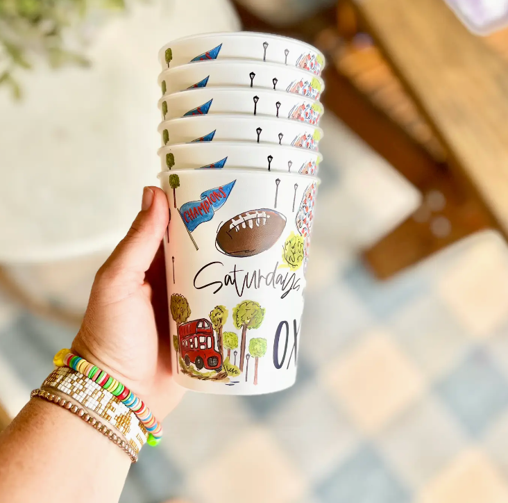 Oxford Reusable Party Cups, Gifts, College Games, Alumni