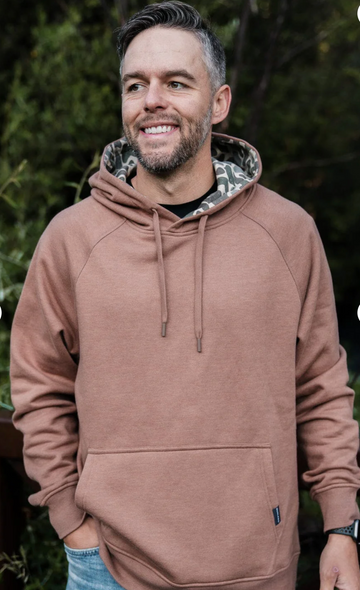 Fleece Hoodie - Heather Brown