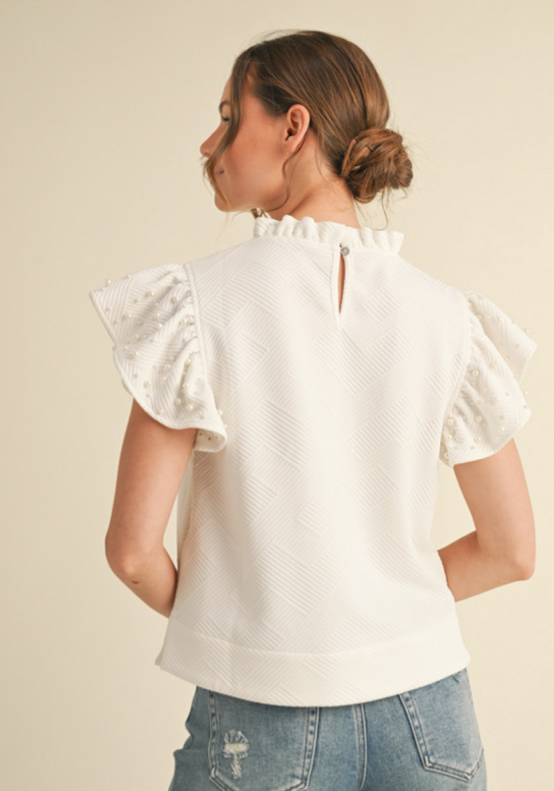 Pearl Detail Top