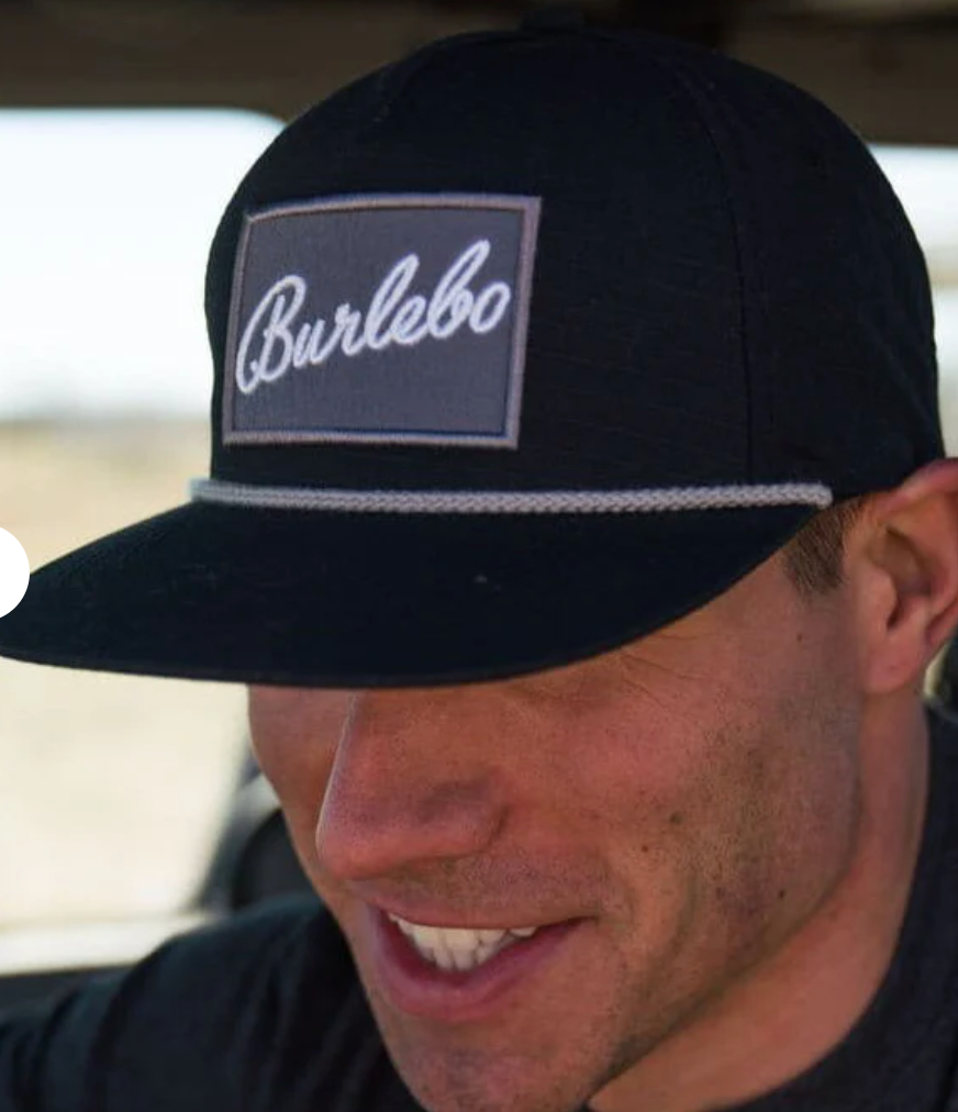 Cap - BURLEBO Grey Patch - Black
