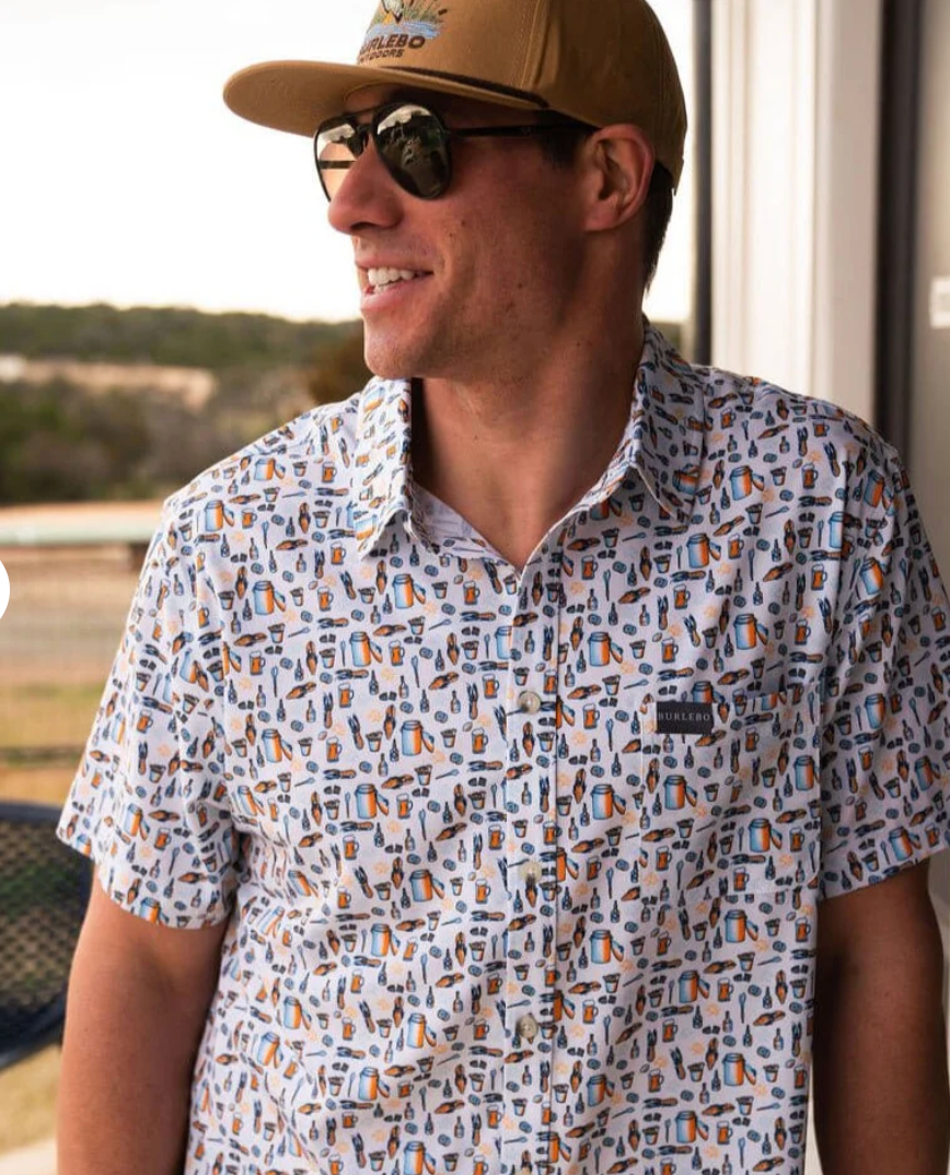Performance Button Up - Crawfish Boil
