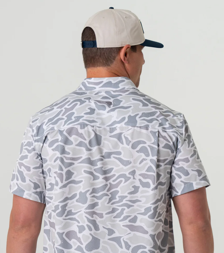 Performance Button Up - White Camo