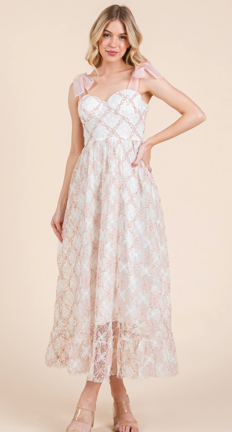 Sequin Mesh Sundress