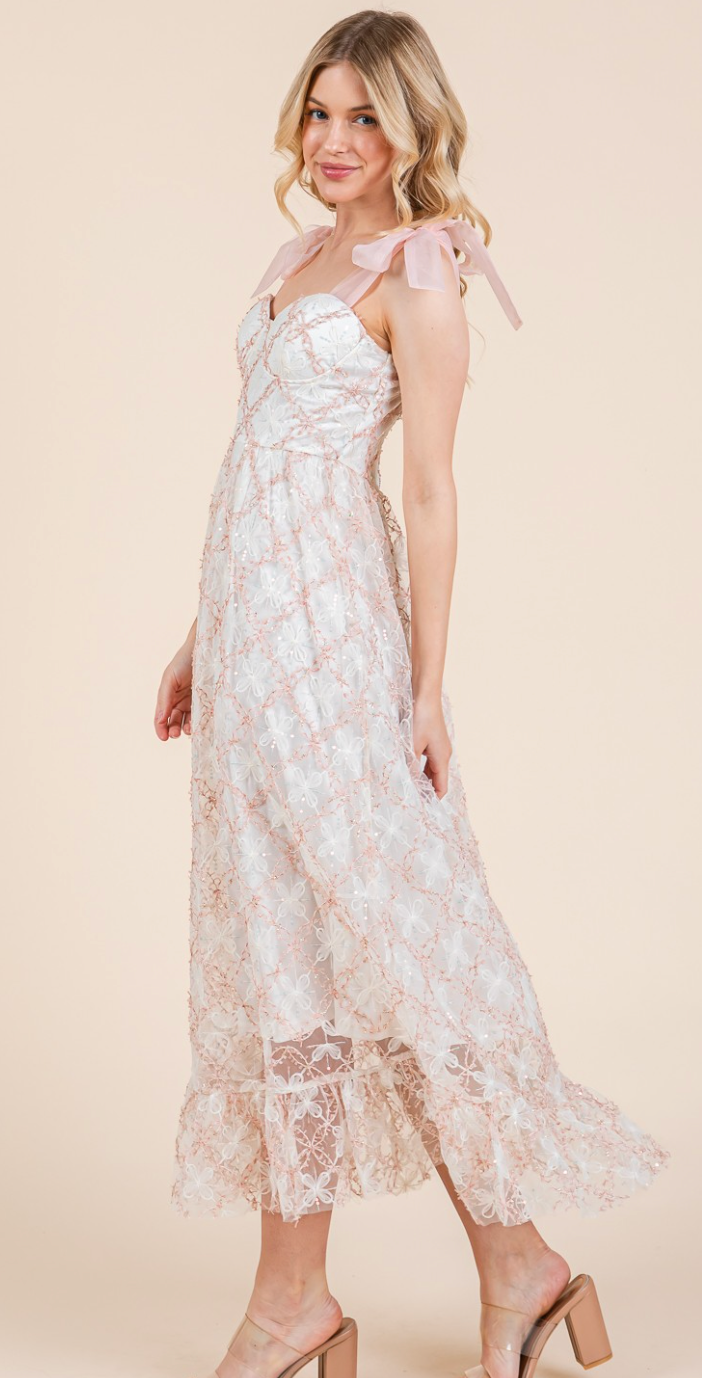 Sequin Mesh Sundress