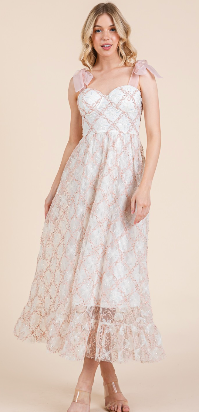 Sequin Mesh Sundress