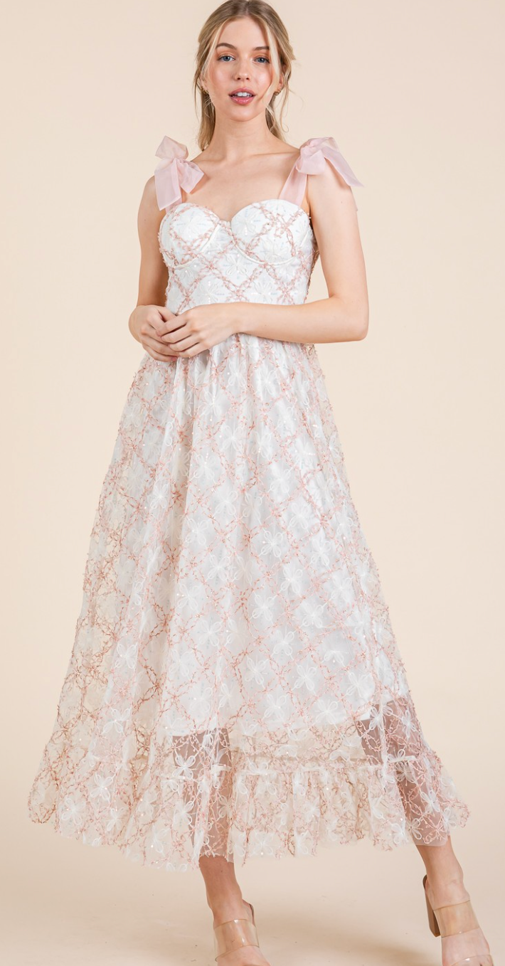 Sequin Mesh Sundress