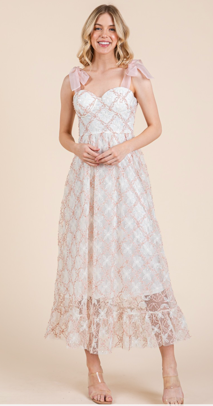 Sequin Mesh Sundress