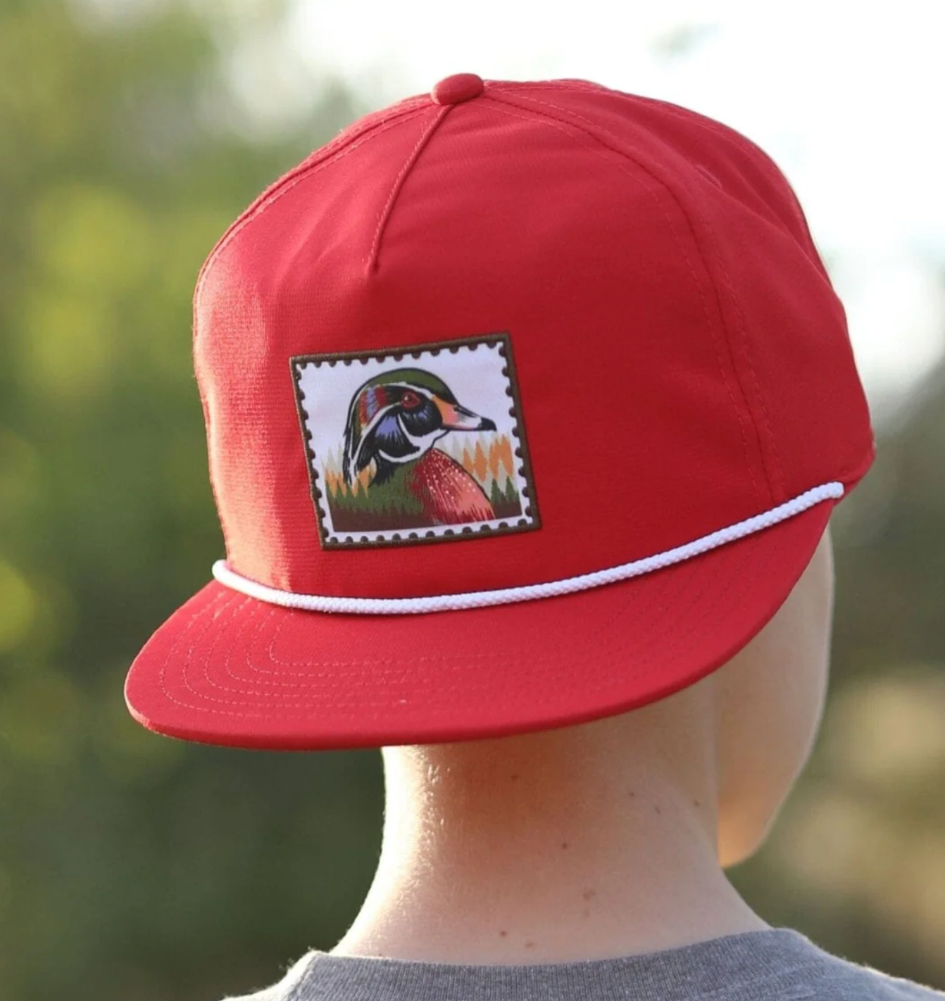 Youth Cap - Duck Stamp - Red