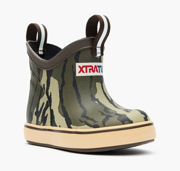 Kids' Mossy Oak® Bottomland Ankle Deck Boot #XKABMOB
