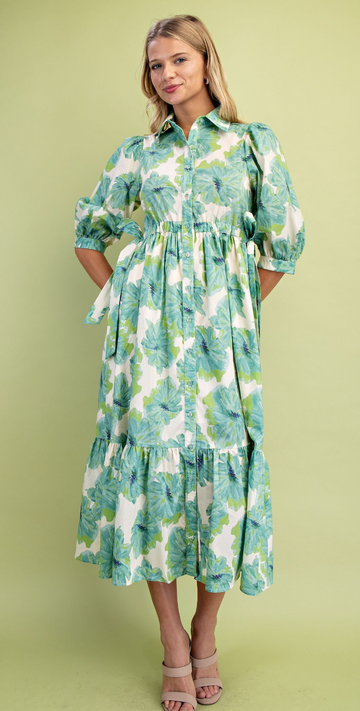 Breathtaking Floral Printed Dress