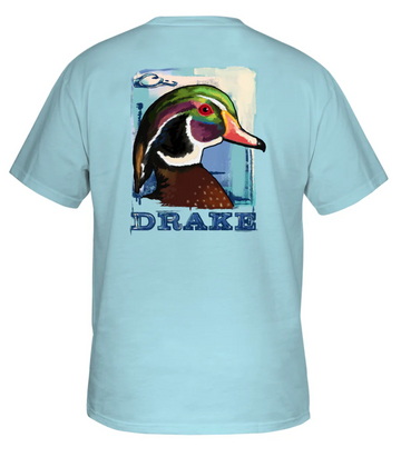 Watercolor Wood Duck Cotton T-Shirt