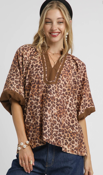 Wildly Chic Leopard Printed Top