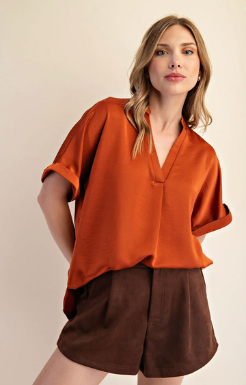 Chic and Sleek V-Neck Top