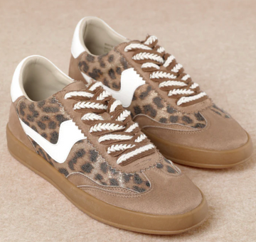 Destiny - Coffee Leopard Sneakers