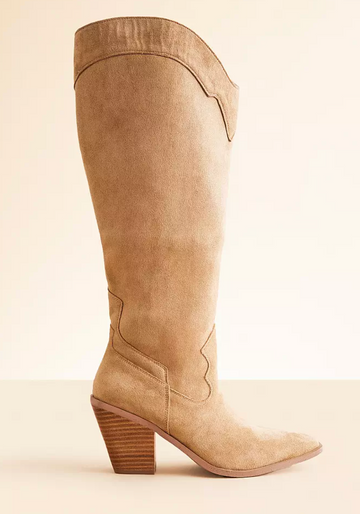 Juliette - Apricot Suede Boot