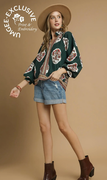 The Boho Printed Top