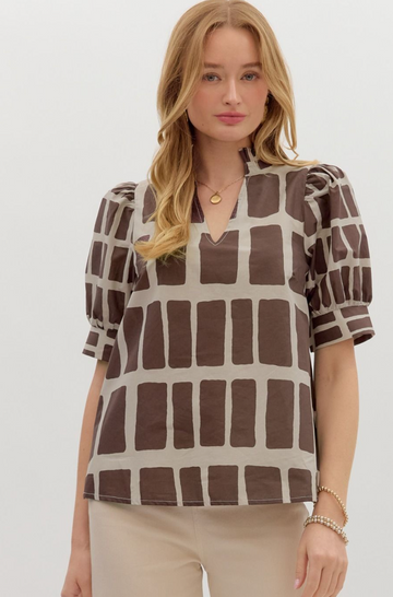 Autumn Aura Printed Blouse