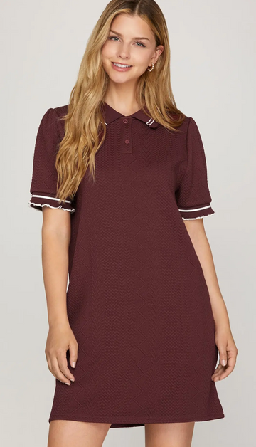 Game Day Ribbed Knit Dress