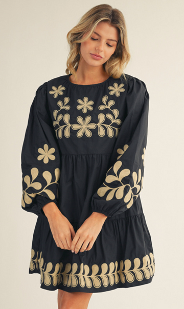 Babydoll Embroidery Dress