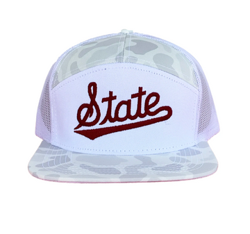 MSU STATE SCRIPT 7- PANEL Hat