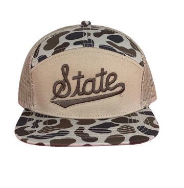 MSU STATE SCRIPT 7- PANEL Hat