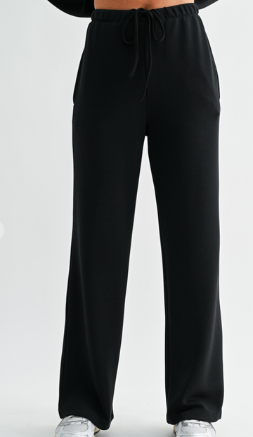 Simple Scuba Wide-leg Pant