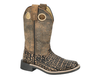 Kid's Gator Leather Western Boot.