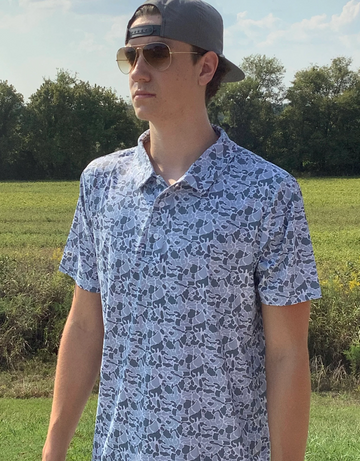 Camo Vein Polo - Loose Goose