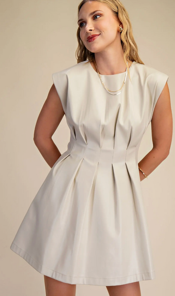 Stunning Faux Leather Dress