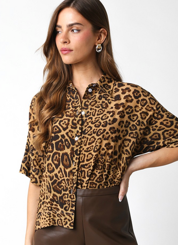 The Lindsay Leopard Top