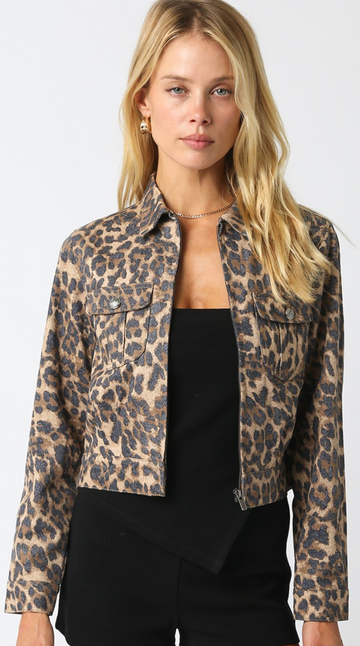 The Kiana Leopard Jacket